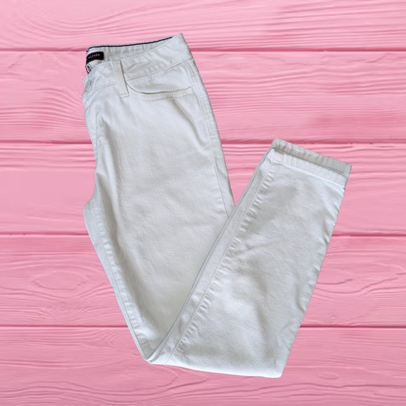 TOMMY HILFIGER Skinny Ankle Crop Jean - White - Size 2 / 28" - Picture 3 of 6